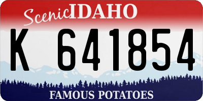 ID license plate K641854
