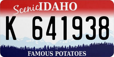ID license plate K641938