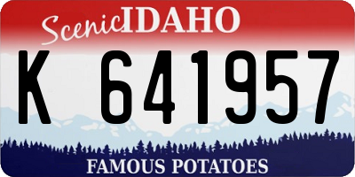 ID license plate K641957