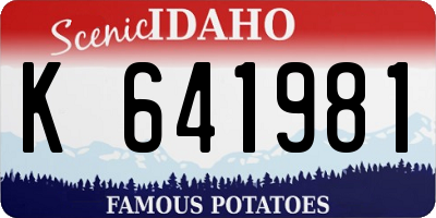 ID license plate K641981