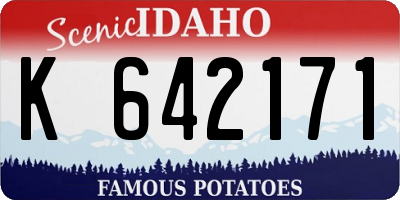 ID license plate K642171