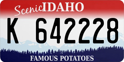 ID license plate K642228