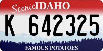 ID license plate K642325