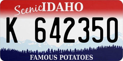 ID license plate K642350