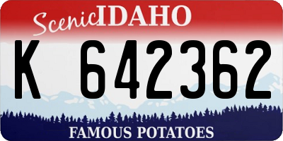 ID license plate K642362