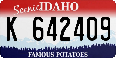 ID license plate K642409