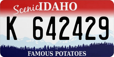ID license plate K642429