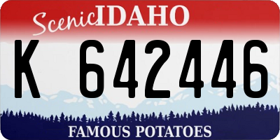 ID license plate K642446