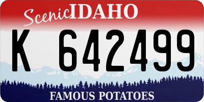 ID license plate K642499