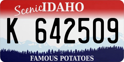 ID license plate K642509