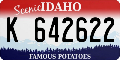 ID license plate K642622