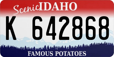 ID license plate K642868