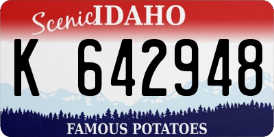 ID license plate K642948