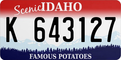 ID license plate K643127