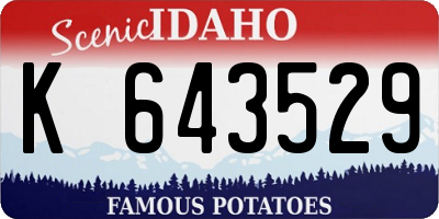 ID license plate K643529