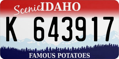ID license plate K643917