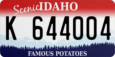 ID license plate K644004