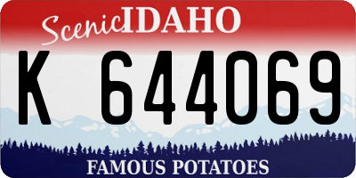 ID license plate K644069