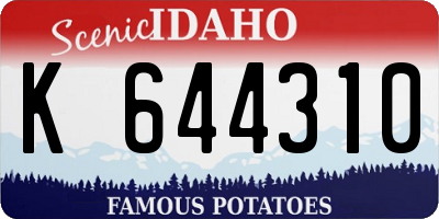 ID license plate K644310