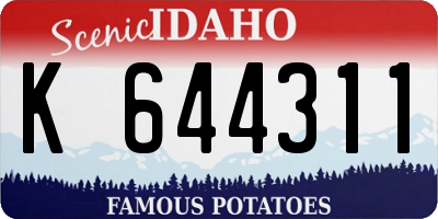 ID license plate K644311