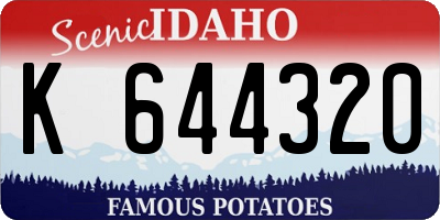ID license plate K644320