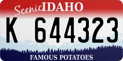 ID license plate K644323