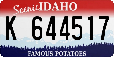 ID license plate K644517