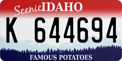 ID license plate K644694