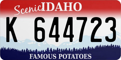 ID license plate K644723