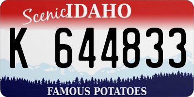 ID license plate K644833