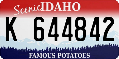 ID license plate K644842