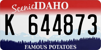ID license plate K644873
