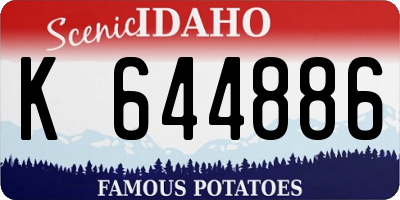 ID license plate K644886