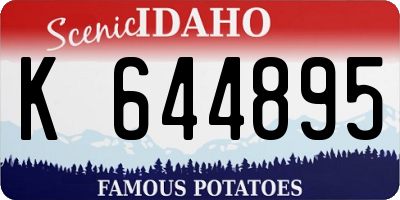 ID license plate K644895