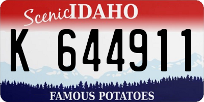 ID license plate K644911