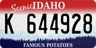 ID license plate K644928