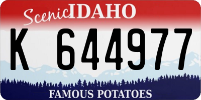 ID license plate K644977