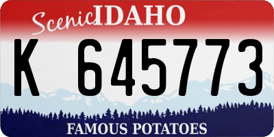 ID license plate K645773