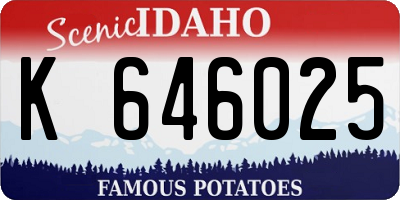 ID license plate K646025