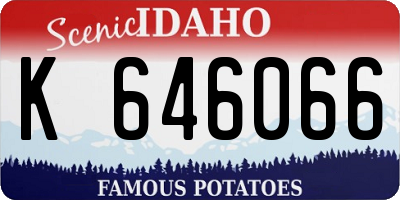 ID license plate K646066