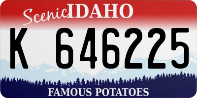 ID license plate K646225