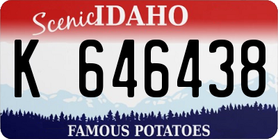 ID license plate K646438