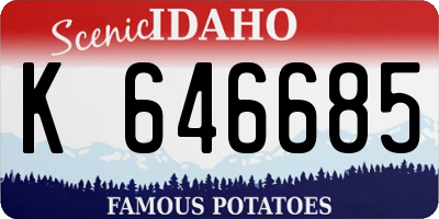 ID license plate K646685