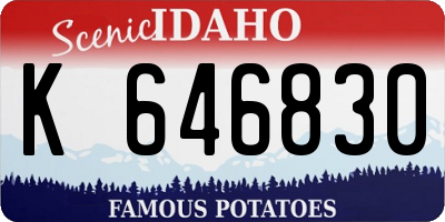 ID license plate K646830