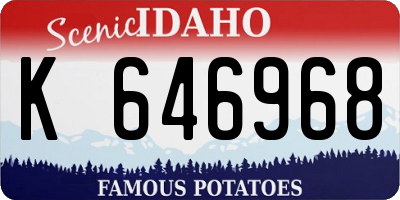 ID license plate K646968