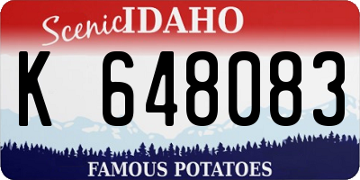 ID license plate K648083