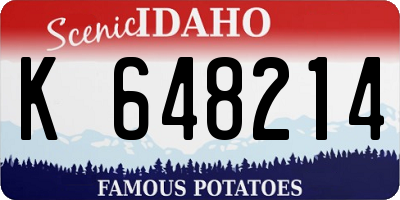 ID license plate K648214