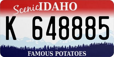 ID license plate K648885