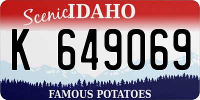 ID license plate K649069