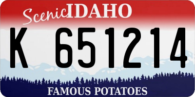 ID license plate K651214